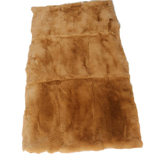 整张獭兔皮毯子垫子服装内胆制衣面料真皮保暖獭兔毛皮车坐垫椅垫
