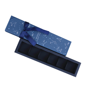 10套 6粒巧克力盒12星座星空巧克力包装盒星球礼盒生巧克力生巧盒