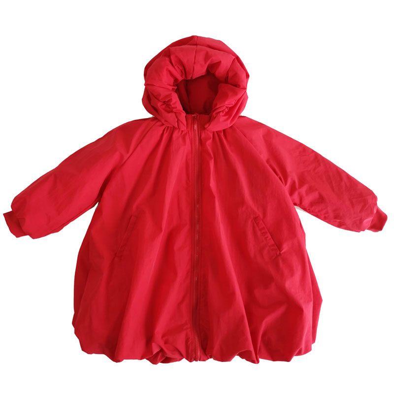 女童棉服棉衣加厚中长款外套