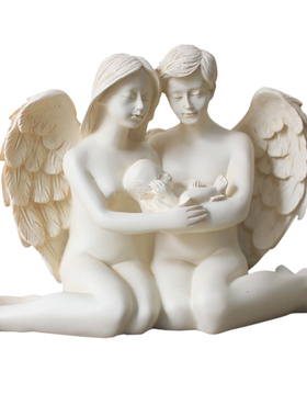 树脂创意新房结婚礼物天使娃娃