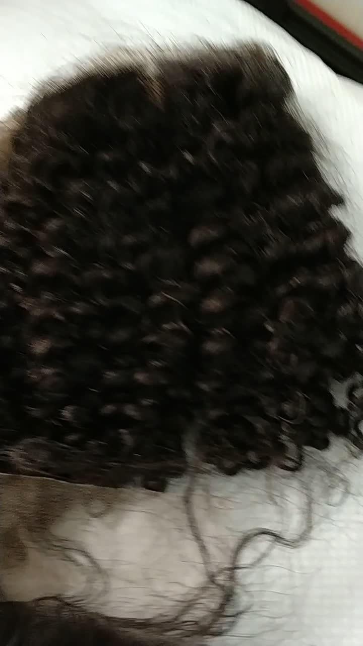 Cheap Hair Wholesale Free Parts 4x4 Afro Kinky Curly Lace Closure
