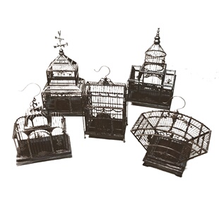diy小屋派淇创意模型娃娃手工制作配件新手入门拼装迷你铁丝鸟笼