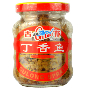 古龙油香丁香鱼罐头110g*3瓶装即食豆豉小银鱼干下饭菜厦门特产