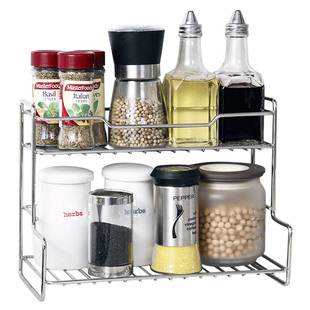 欧润哲 窗台夹缝不锈钢置物架 厨房调料架浴室台面洗漱迷你收纳架