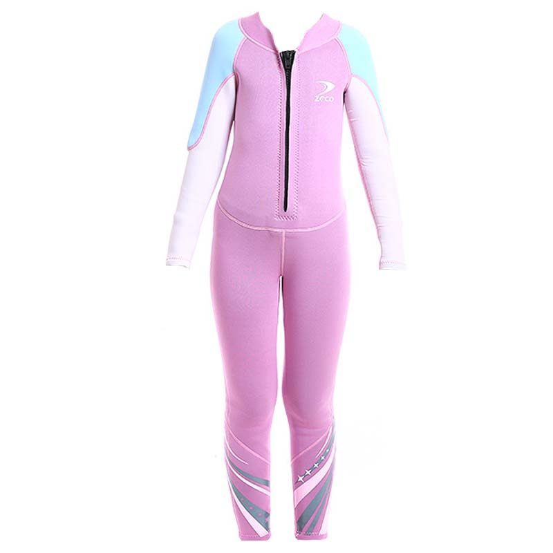 加厚保暖防寒泳衣2.5MM儿童潜水服男女童连体长袖训练服防晒冲浪