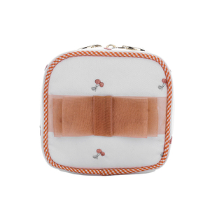 日本少女心刺绣便携首饰盒迷你旅行首饰收纳包戒指耳钉手饰品盒子