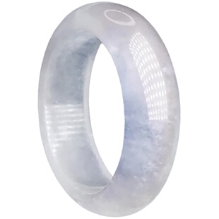 角饰2019新款爆款缅甸翡翠老坑玉石高冰木那雪花棉戒圈指环