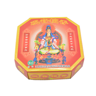 恒河24小时观音财神檀香印度奇楠老山盘香佛香供香室内去异味香薰