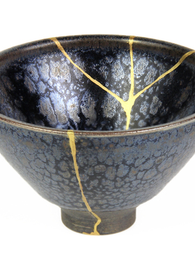 天彩金缮修复紫砂壶瓷器碎片缺口