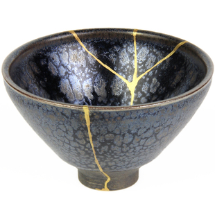 金缮修复紫砂壶瓷器玉镯漆器破损碎片缺口冲线大漆瓦灰纯金粉修补