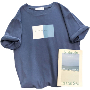 短袖女2025新款港味夏装宽松百搭学生个性原宿BF风上衣ins半袖T恤