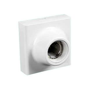 公牛G09Z101B明装E27螺口灯座螺口灯头底座86型LED灯泡螺旋明线盒