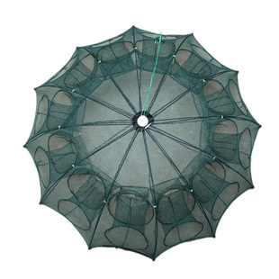 白色虾笼渔网捕鱼网地网鱼笼捕鱼笼抓黄鳝工具手抛网抓鱼网龙虾网