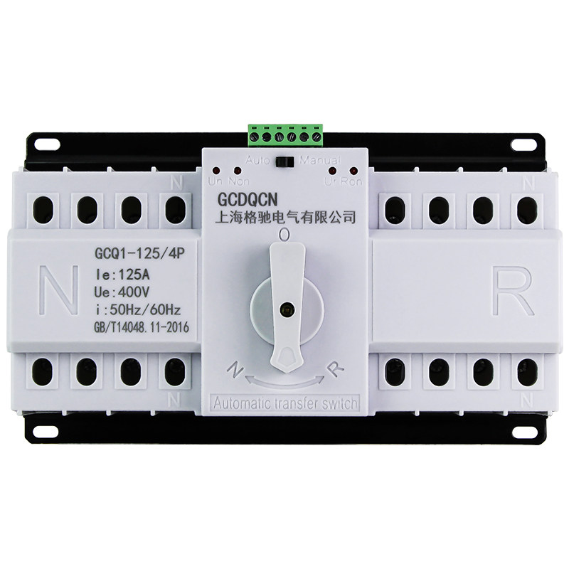 双电源自动转换开关220v家用63A100A125三相四线380v4P自动切换器