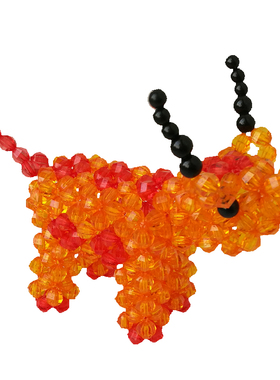 手工串珠diy牛12生日锁动物穿珠