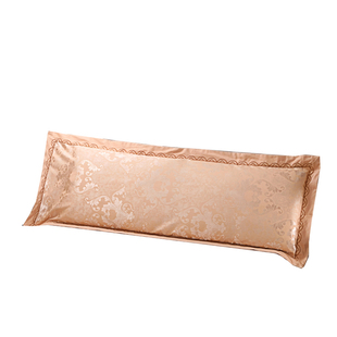 全棉双人枕套贡缎提花纯棉1.2/1.5/1.8米情侣婚庆枕头套枕芯套