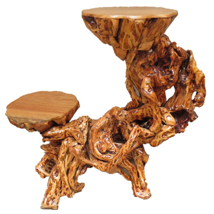 天然实木树根杜鹃根雕花架根雕奇石底座客厅摆件实木盆景花架家居