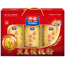 【西麦】燕麦核桃粉礼盒装3罐1000g