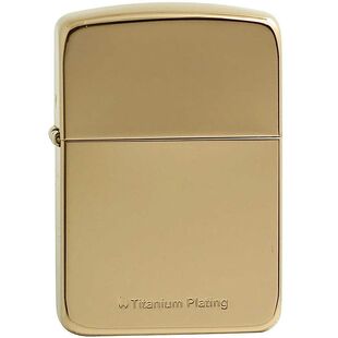 原装ZIPPO煤油打火机镀钛正版钛金镜面纪念版1941复刻土豪金正品