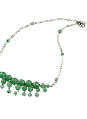 素元东陵玉石中国风水晶项链