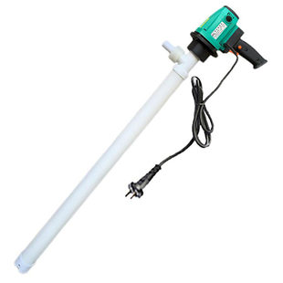 电动化工抽液泵220V/RPP硫酸盐酸强酸碱防腐泵PVDF插桶塑料抽油泵