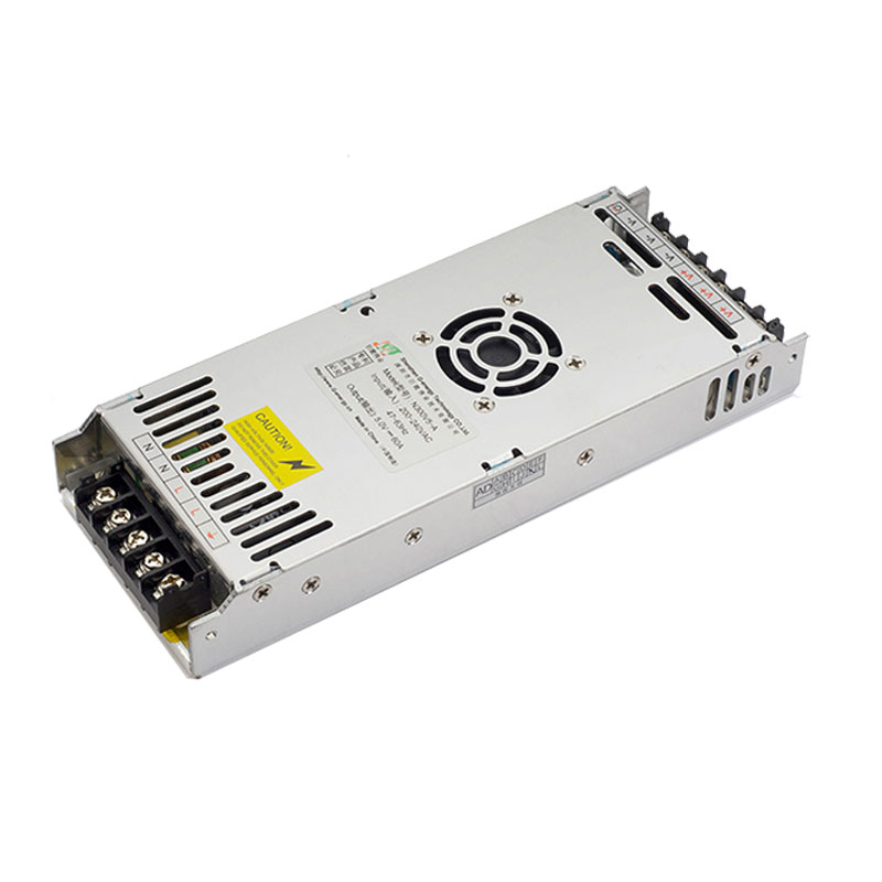 巨能伟业N300V5-A超薄全彩led显示屏广告屏电源5V60A变压器带风扇