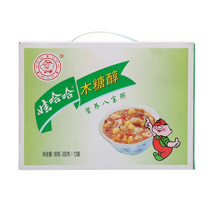 娃哈哈木糖醇八宝粥350g*12瓶 哇哈哈速食早餐粥整箱中秋节送礼