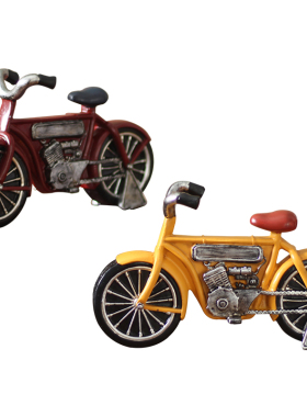 美式风自行车电视机柜桌面装饰