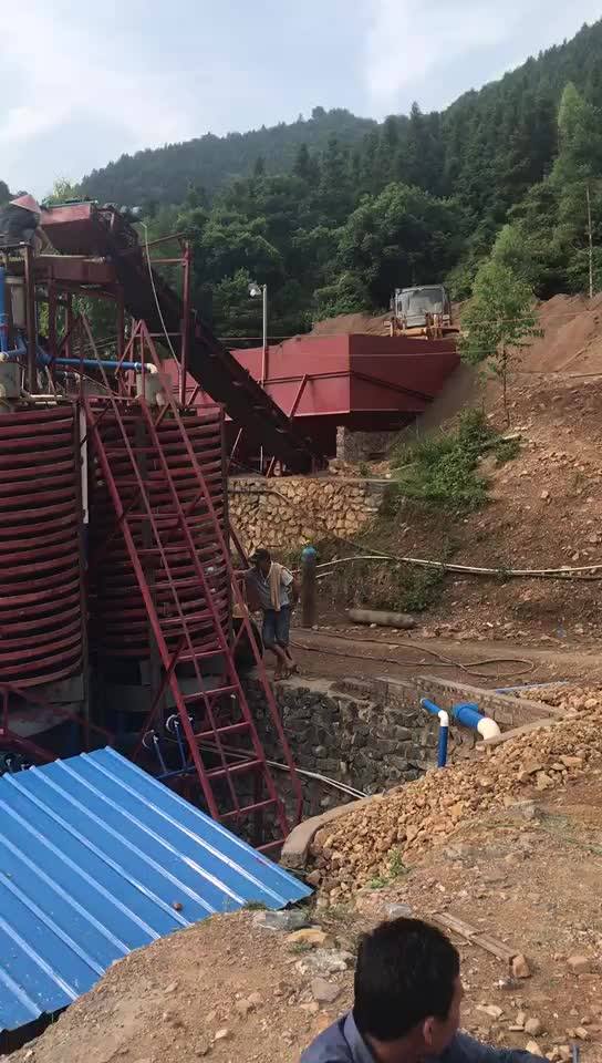 Zimbabwe Fiberglass Spiral Chrome Mineral Wash Plant And Chromite Concentrating Plant /spiral