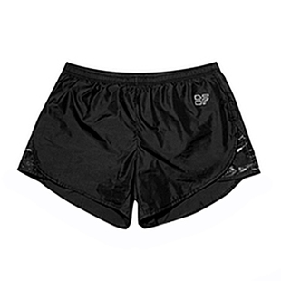 热血黑牌BF RUNNER女版短裤夏季黑色女款三分裤黑色跑步运动瑜伽