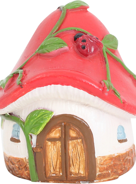 小蘑菇松果小摆件创意场景装饰品