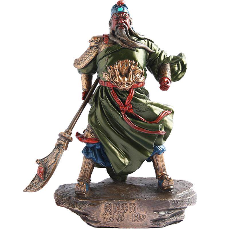 风雅堂 武财神关羽关公像装饰品家居家用供奉 办公室摆件开业礼品