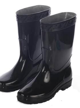 男士低帮防水劳保高筒雨鞋