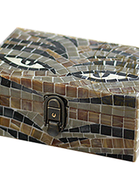森活带锁木盒收纳西藏非洲中东