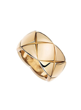 欧美时尚质感玫瑰金菱形戒指环