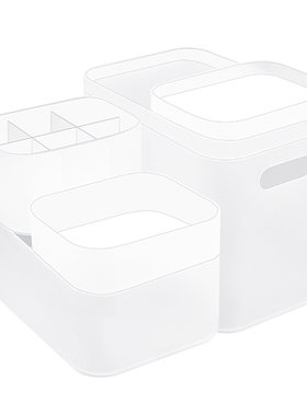 透明浴室塑料饰品桌面收纳盒
