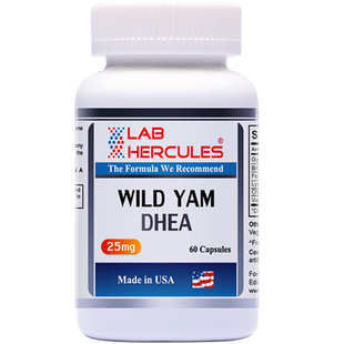 2瓶赫力仕DHEA脱氢表雄酮山药片降FSH升AMH调理卵巢卵子试管备孕