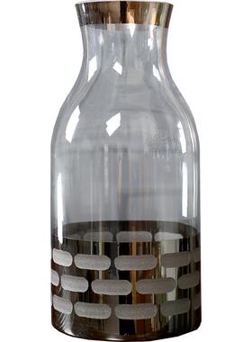 轻奢风透明小花瓶创意餐桌装饰品