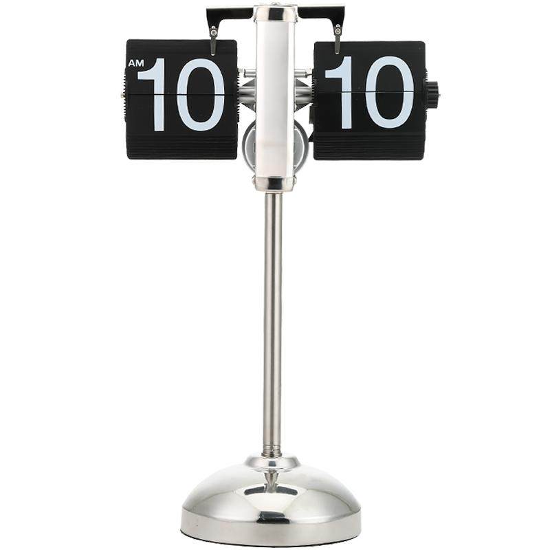 升级版王自如指定商家 静音机芯 高科技 不锈钢可拉伸客厅翻页钟