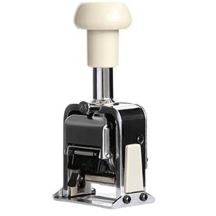 得力号码机自动打码机日期印页码器编号机数字印章6789位自动打码机 10/12号码章页码机数字日期印章7506