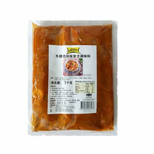 泰国进口冬阴功汤料调料酱LOBO冬阴功酱东荫功火锅底料1公斤商用