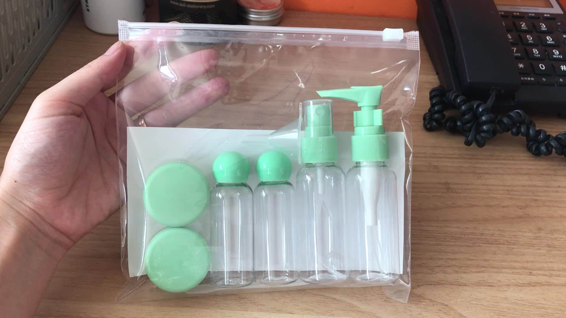 Manufacture Plastic Mist Spray Travel Bottle Kits Pet Travel Bottle Set