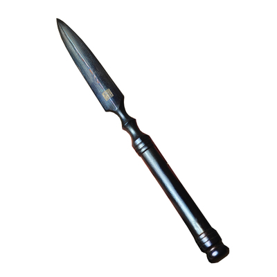 龙泉手工锻打百炼花纹钢茶刀