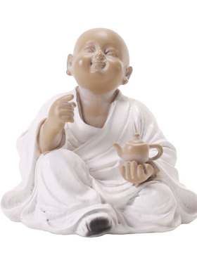 小沙弥中式风礼品桌面茶宠摆件