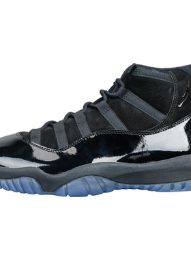 AJ11黑武士全黑伽马蓝麂皮