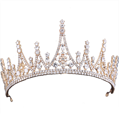 皇冠三件套礼服公主生日新娘头饰