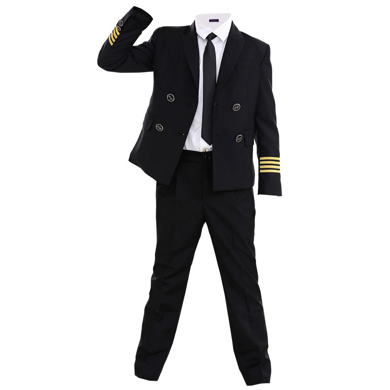 儿童小空姐空军空少男制服表演服