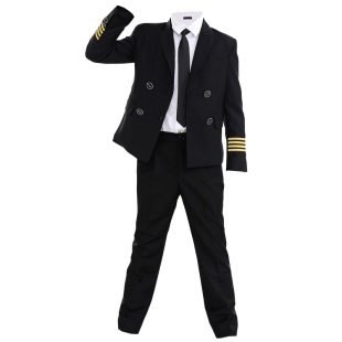 儿童小空姐空军空少服装男童飞行员制服男女童少儿机长表演服包邮