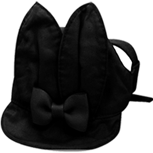 ISPET小型抖音兔耳朵狗帽子围嘴领子围脖假领三角围巾口水巾泰迪