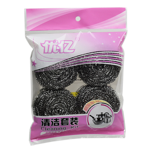 优亿钢丝球不锈钢清洁球家用洗碗刷厨房用品不掉屑不断丝刷锅神器